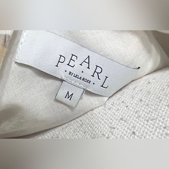 Pearl by Lela Rose textured chevron print midi dress medium - Picture 8 of 8